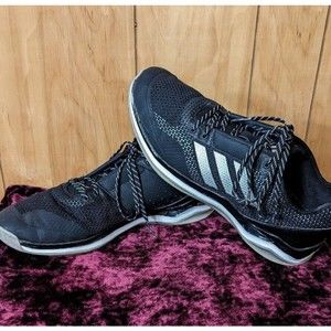 MEN'S BLACK ADIDAS SPG 753001 TRAINING SNEAKERS RUNNING SHOES SZ 13 1/2